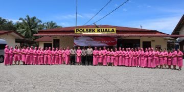 Kunjungan Kerja Ketua Bhayangkari Cabang Langkat Ny. Ayu David ke Pengurus Bhayangkari Ranting Kuala