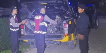 Polres Simalungun Mengamankan 4 Pelajar dan 6 Unit Sepeda Motor Saat Mengadakan Patroli di Jalan lintas