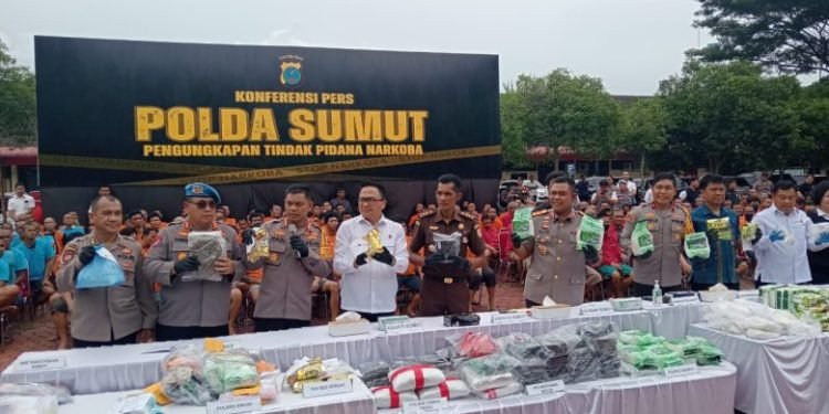 Polda Sumut Tangkap 105 Jaringan Narkoba, 114,67 kg Sabu