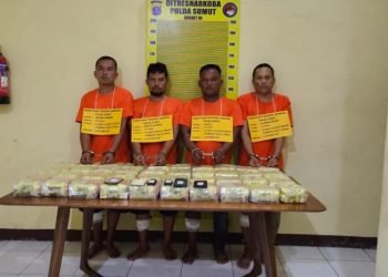 4 Pelaku Diberikan Tindakan Tegas Terukur, Polisi Gagalkan Peredaran 40 kg Sabu