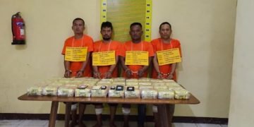 4 Pelaku Diberikan Tindakan Tegas Terukur, Polisi Gagalkan Peredaran 40 kg Sabu