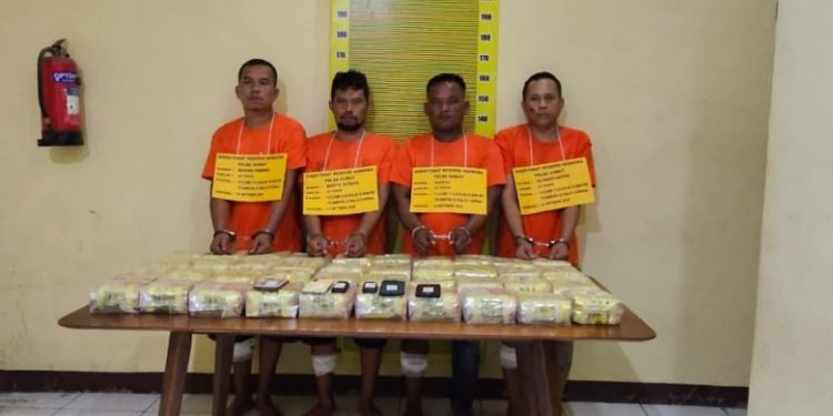 4 Pelaku Diberikan Tindakan Tegas Terukur, Polisi Gagalkan Peredaran 40 kg Sabu