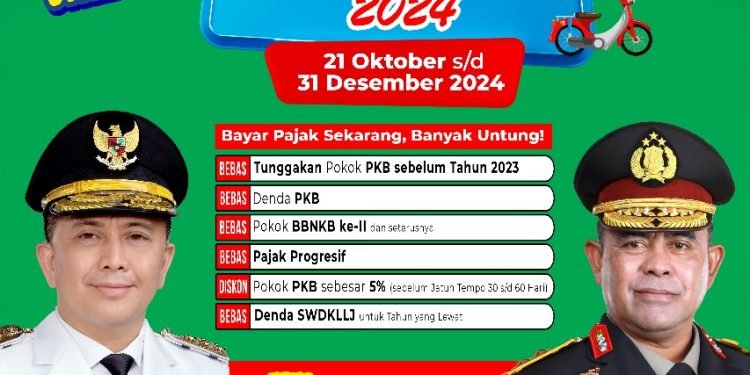 Pjs Drs Matheos Tan MM mendukung kebijakan Pemerintah Provsu melalui Badan Pendapatan Daerah yang memutihkan dan memberikan diskon Pajak Kendaraan Bermotor