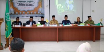 Pjs Wali Kota Pematangsiantar Drs Matheos Tan MM menghadiri acara Pelantikan Kepengurusan Perwakilan BWI Kota Pematangsiantar Masa Jabatan 2024-2027