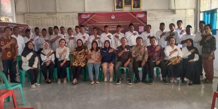 KPPS Tapian Dolok Dilantik, Pilkada Harus Berjalan Dengan Baik