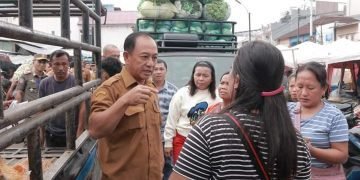 Datangi 2 Pasar, Ini Pesan Kadis Pedagangan Gunungsitoli