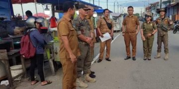 Letak Gerobak Pedagang PJM Gunungsitoli Ditata Ulang