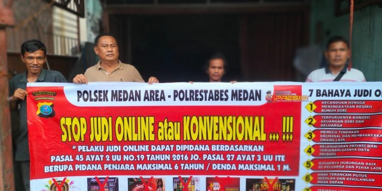 Atensi Kapolri, Polsek Medan Area Mulai Giat Preemtif Brantas Judol Mulai Warnet Dan Indomaret