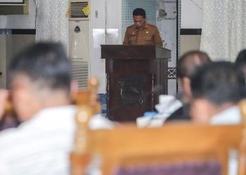 Sekda Junaedi Antonius Sitanggang SSTP MSi Mewakili Pjs Walikota, menyampaikan Tanggapan Kepada Fraksi DPRD terhadap Ranperda tentang APBD Tahun Anggaran (TA) 2025