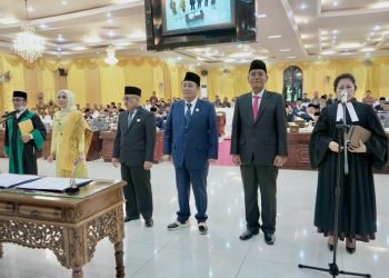 Pj. Bupati Langkat Hadiri Pengambilan Sumpah Pimpinan DPRD Periode 2024-2029: Kolaborasi Demi Kemajuan Langkat