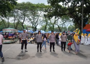 Polres Langkat Gelar Pengamanan Kampanye Akbar Pada Masa Tahapan Pilkada 2024