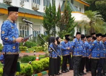 Pj Bupati Langkat melalui Sekda Amril Tekankan Peran KORPRI sebagai Perekat Bangsa pada HUT Ke-53