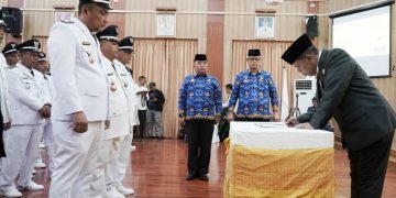 Kukuhkan 383 Pangulu Periodisasi 8 Tahun, Bupati Simalungun: “Jangan mau di pecah belah pihak luar”