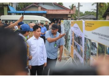 Walpres Gibran Rakabuming Raka Bersama Wali Kota Medan Tinjau Penataan Kawasan  Medan Belawan Bahari