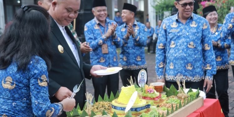Berlangsung Meriah, Puncak Peringatan HUT Korpri ke-53 Kota Gunungsitoli Diisi Berbagai Hadiah Kejuaraan