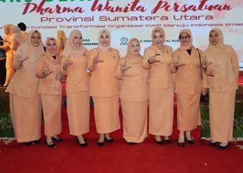 Hadiri HUT ke-25 DWP Sumut, Ny. Uke Retno Faisal Hasrimy Dorong Peran Aktif Perempuan di Masyarakat