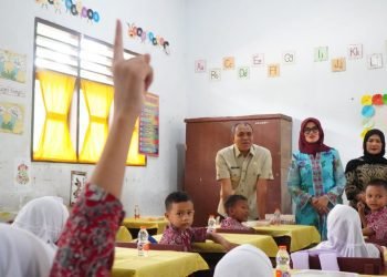 Pj Bupati Langkat Faisal Hasrimy Launching SD & SMP Unggulan: Menuju Generasi Indonesia Emas 2045
