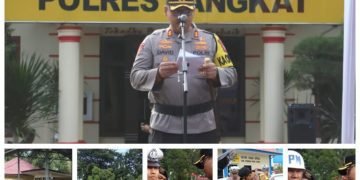 Polres Langkat Siap Amankan Natal dan Tahun Baru: Apel Gelar Pasukan Operasi Lilin Toba 2024