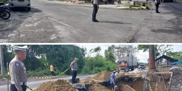 Jelang Nataru Sat Lantas Polres Simalungun Survei Lalu Lintas di Jalur Siantar-Parapat