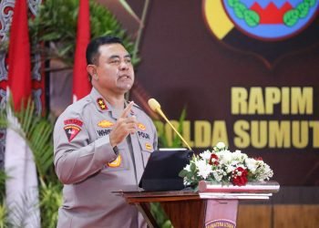 Dirlantas Polda Sumut dan Kasat Lantas sejajaran Polda Sumut mengikuti Rapim Polda Sumut Tahun 2025