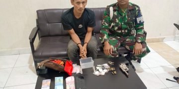 Tim Intel Korem 022/PT Gagalkan Peredaran Narkoba, Tangkap Pengedar dan Berhasil Mengamankan Senjata Pabrikan