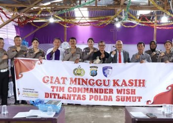 Ditlantas Polda Sumut Hadir Ditengah Masyarakat dalam Kegiatan Minggu Kasih