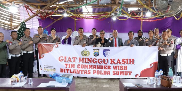 Ditlantas Polda Sumut Hadir Ditengah Masyarakat dalam Kegiatan Minggu Kasih