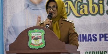 dr. Susanti Hadiri acara Isra’ Mi’raj Nabi Muhammad SAW 1446 H/2025 M, Jangan Persulit Urusan Guru