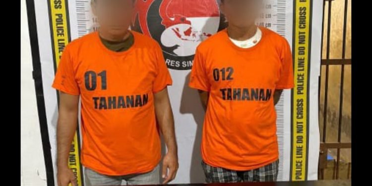 Kawasan Padat Penduduk Rambung Merah Digrebek Polisi, Dua Tersangka Narkoba Dibekuk