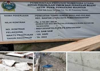 DPD LSM Kerista Sumut Laporkan Proyek Roboh Milik Dinas PUTR Provinsi Sumut ke Kejatisu