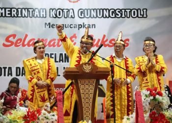 Pemkot Gunungsitoli Sambut Kedatangan Walikota dan Wakil Walikota Terpilih