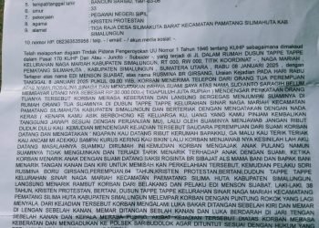 Ketua KWRI Siantar – Simalungun Jannes Boang Manalu Meminta Kapolres Simalungun Segara Tangkap Pelaku Pemukulan Riswani Sihombing