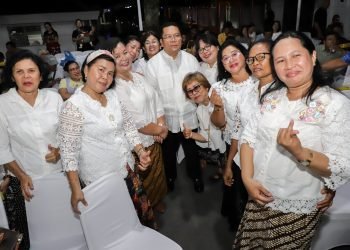 Wesly Hadiri acara Ibadah Ucapan Syukur Bersama Jemaat Gereja Protestan di Indonesia Bagian Barat (GPIB) 