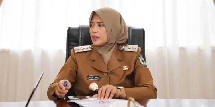 Herlina Terima Audiensi DHC BPK 45 Kota Pematangsiantar, di Balai Kota Pematangsiantar