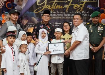 Keluarga Besar Wesly Silalahi Sumbang 20 Juta Saat acara Yatim Fest oleh Yayasan Abdul Yatama Indonesia Cabang Pematangsiantar