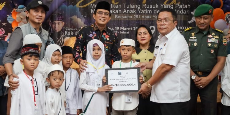 Keluarga Besar Wesly Silalahi Sumbang 20 Juta Saat acara Yatim Fest oleh Yayasan Abdul Yatama Indonesia Cabang Pematangsiantar