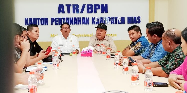 Soal PTSL, Komisi l DPRD Gunungsitoli Datangi Kantor Pertanahan Nias