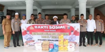 Kapolres Simalungun Gelar Bakti Sosial dan Silaturahmi di Pondok Persulukan Serambi Babussalam Syekh Abdurrahman Rajagukguk