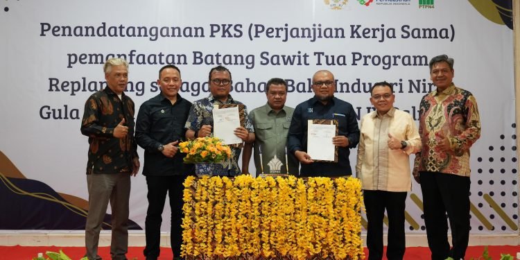 PTPN IV PalmCo Jalin Kerja Sama Produksi Nira dari Batang Sawit Guna Stimulus Ekonomi Masyarakat