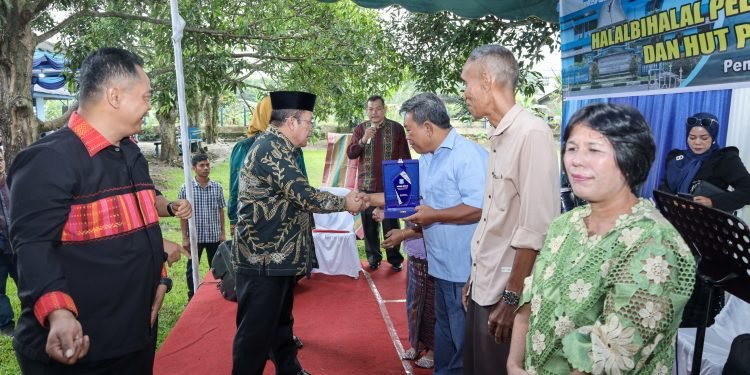 Wali Kota Pematangsiantar Wesly Silalahi SH MKn dan Wakil Wali Kota Herlina menghadiri acara Halal Bihalal Hari Raya Idul Fitri 1446 H/2025 M Perumda Tirta Uli