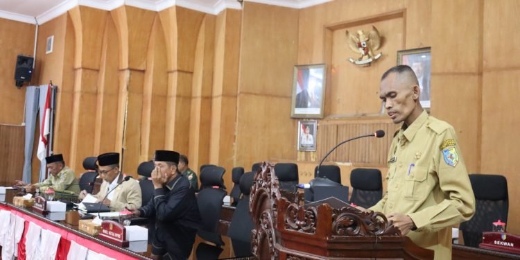 DPRD Paripurna Batu Bara Terima LKPJ 2024