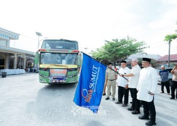 Bupati Batu Bara Lepas Manasik Haji Akbar PT. Bank Sumut