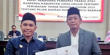 DPRD Simalungun Terima dan Setujui Ranperda Perubahan Perda Tentang Pajak dan Retribusi Daerah, Wakil Bupati Sampaikan Apresiasi
