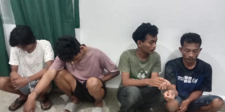 Kodim 0207/Simalungun Gempur Peredaran Narkoba, 2,5 Gram Sabu dan Empat Pelaku di Amankan