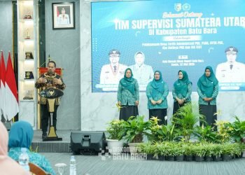 Bupati Batu Bara Bersama Ketua TP PKK Kabupaten Batu Bara Sambut Hangat Kunjungan Tim Supervisi TP PKK Provsu