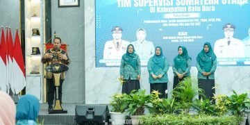 Bupati Batu Bara Bersama Ketua TP PKK Kabupaten Batu Bara Sambut Hangat Kunjungan Tim Supervisi TP PKK Provsu