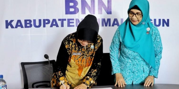 TP PKK Simalungun dan BNN Tandatangani Nota Kesepakatan P4GN