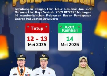 Bapenda Kabupaten Batu Bara Umumkan Cuti Bersama dalam Menyambut Hari Raya  Waisak