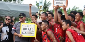Bupati Baharuddin Resmi Tutup Turnamen Bola Volly IPK Piala Bupati Batu Bara