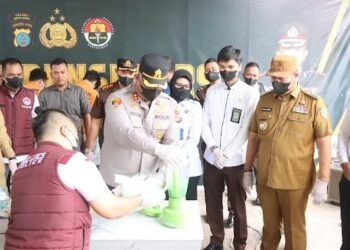 Polres Batu Bara Musnahkan NarkobaAsal Kebayoran Jakarta Pusat